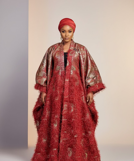 Ensemble khaleesy pantalon - Rouge