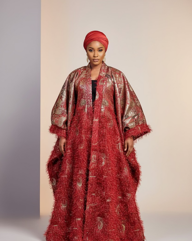 Ensemble khaleesy pantalon - Rouge