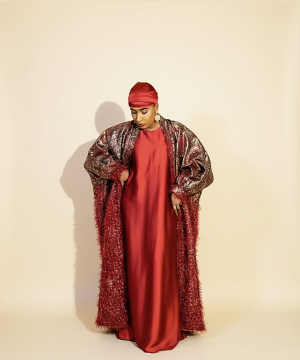 Ensemble khaleesy sous robe - Rouge