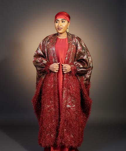 Ensemble khaleesy sous robe - Rouge