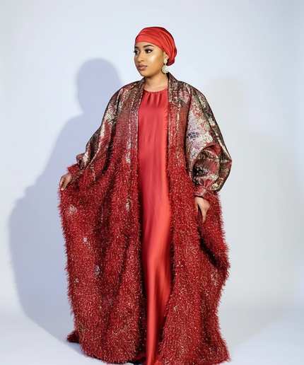 Ensemble khaleesy sous robe - Rouge