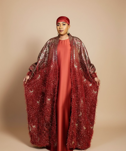 Ensemble khaleesy sous robe - Rouge