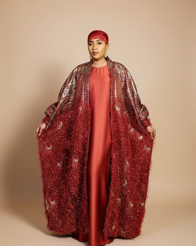 Ensemble khaleesy sous robe - Rouge