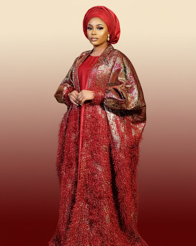 Ensemble khaleesy sous robe - Rouge