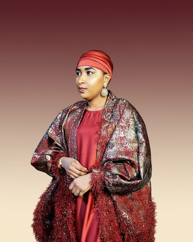 Ensemble khaleesy sous robe - Rouge