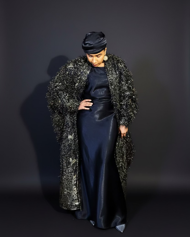 Ensemble khaleesy sous robe - Noir