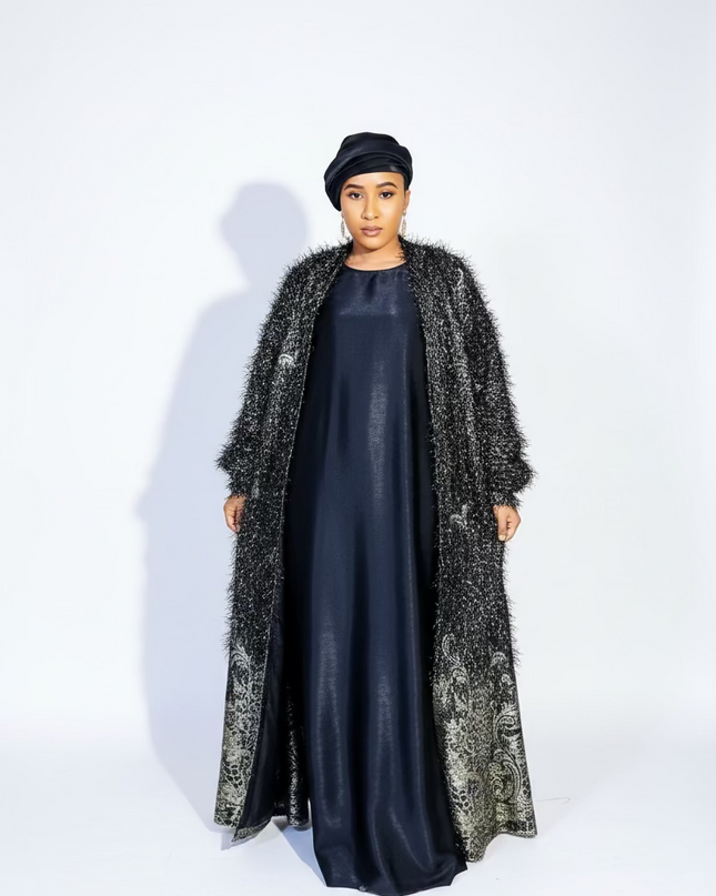 Ensemble khaleesy sous robe - Noir