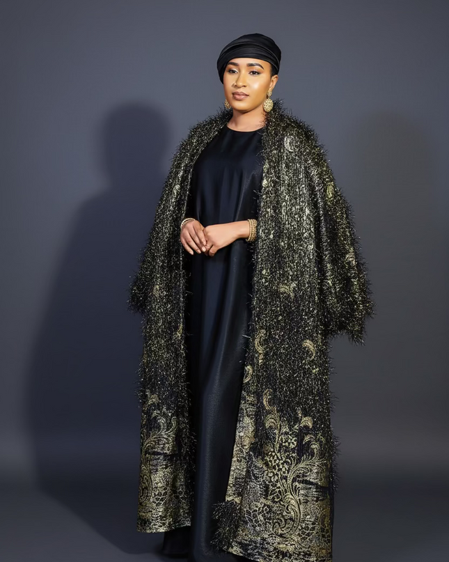 Ensemble khaleesy sous robe - Noir