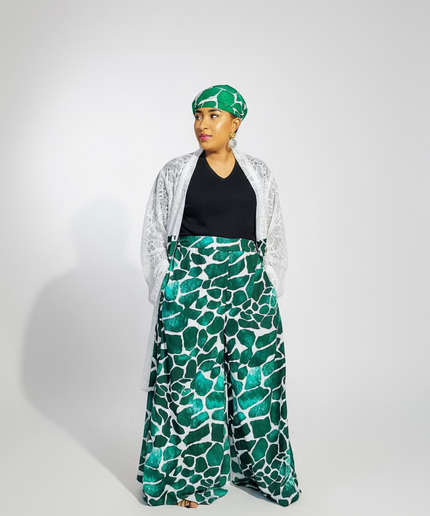 Ensemble crêpe dentelle - Vert