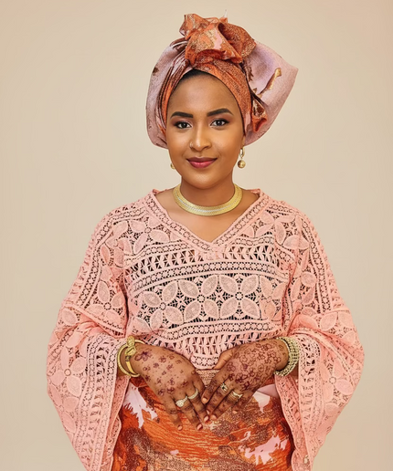 Ensemble anango brocart dentelle - Rose