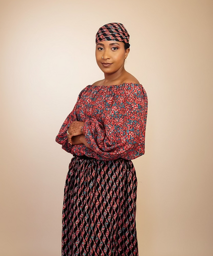 Ensemble crêpe pantalon large - Fleuri