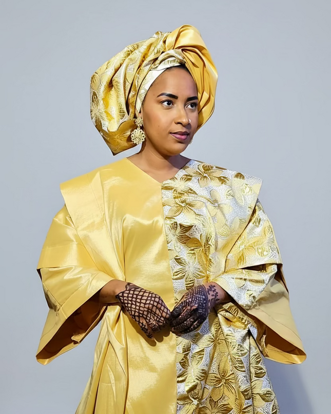 Tafetta arike au brocart - Gold