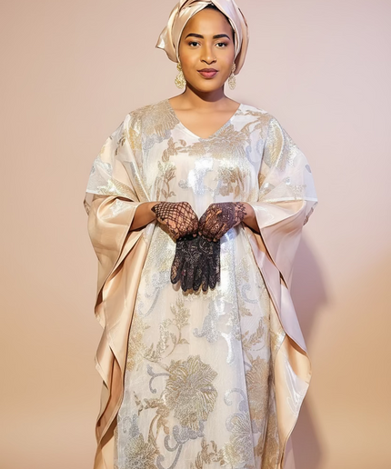 Boubou folasade brocart mikado - Gold