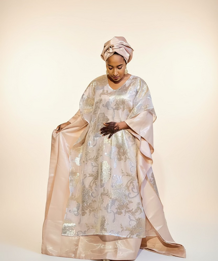 Boubou folasade brocart mikado - Gold