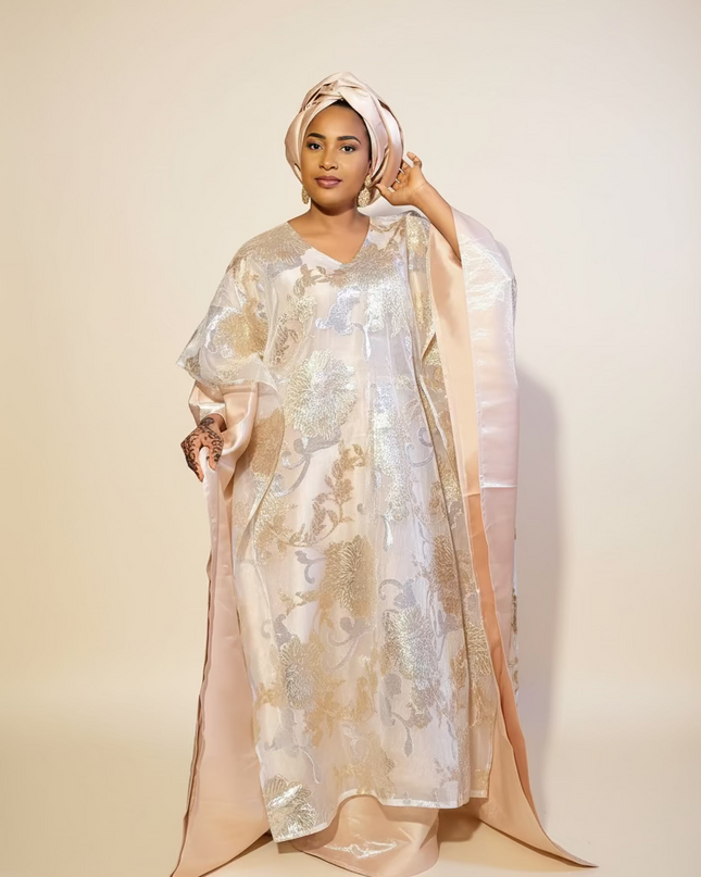 Boubou folasade brocart mikado - Gold