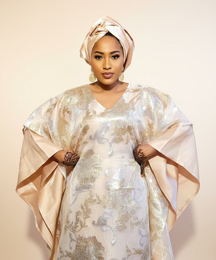 Boubou folasade brocart mikado - Gold