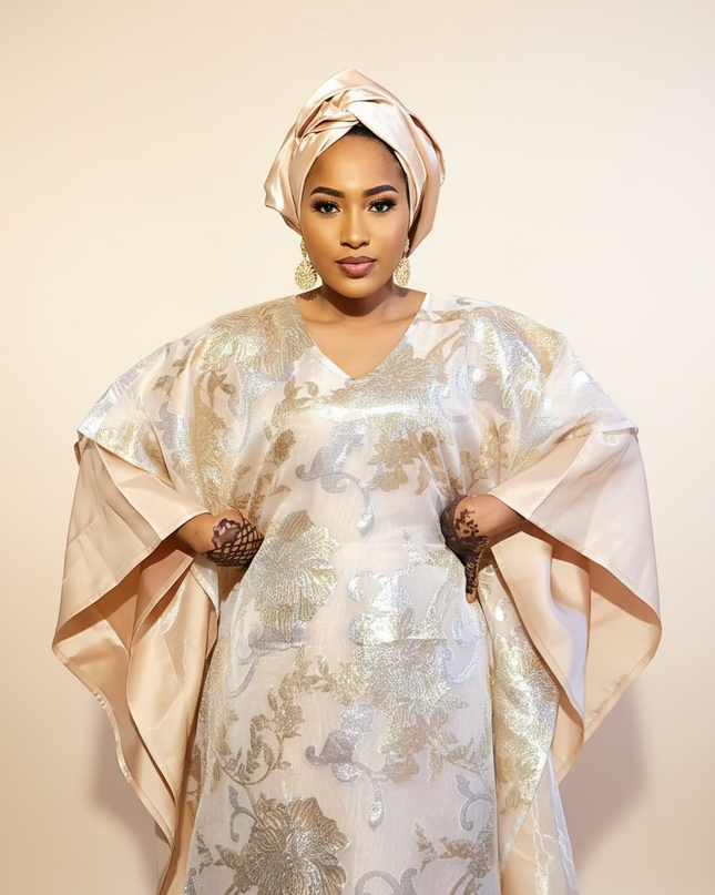 Boubou folasade brocart mikado - Gold