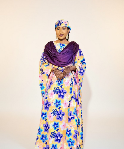Robe crêpe flerie - Violet