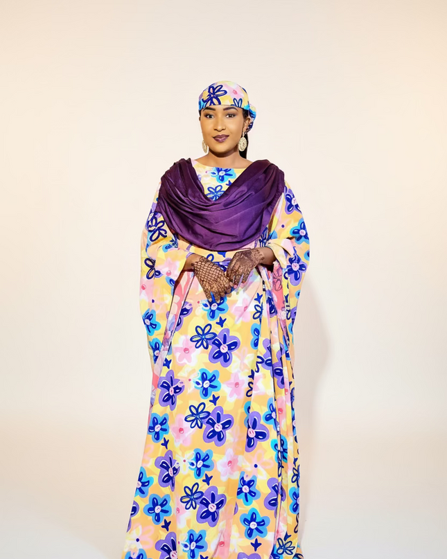 Robe crêpe flerie - Violet