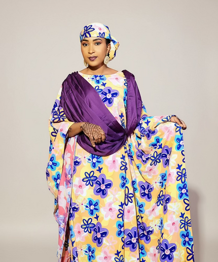 Robe crêpe flerie - Violet