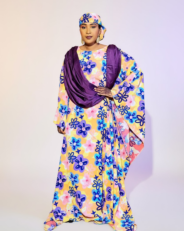 Robe crêpe flerie - Violet