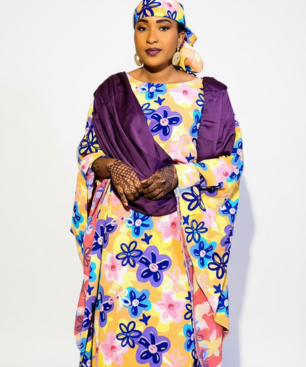Robe crêpe flerie - Violet