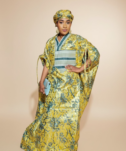 Boubou wax-oké abeni - Gold