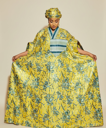 Boubou wax-oké abeni - Gold