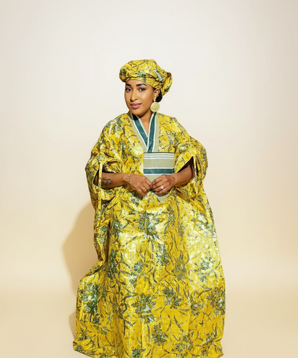 Boubou wax-oké abeni - Gold