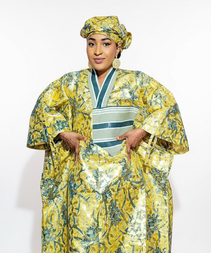 Boubou wax-oké abeni - Gold