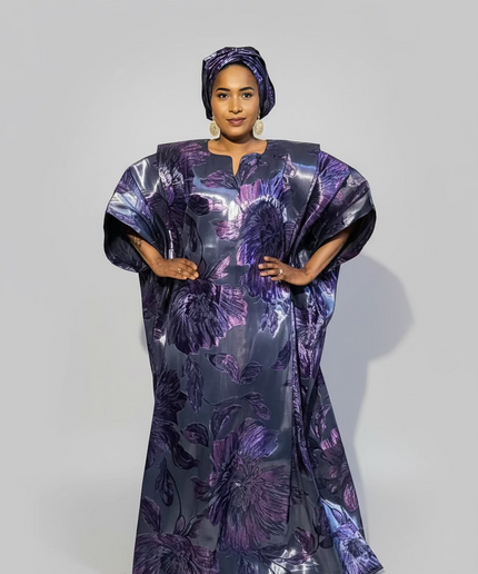 Sadiya crinoline brocade - Violet