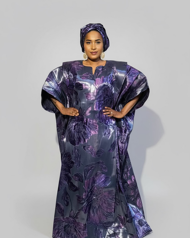 Sadiya crinoline brocade - Violet