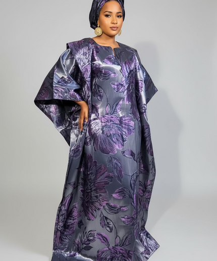 Sadiya crinoline brocade - Violet