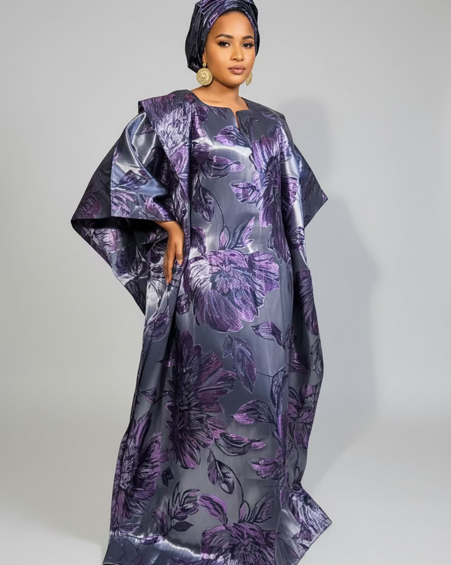 Sadiya crinoline brocade - Violet