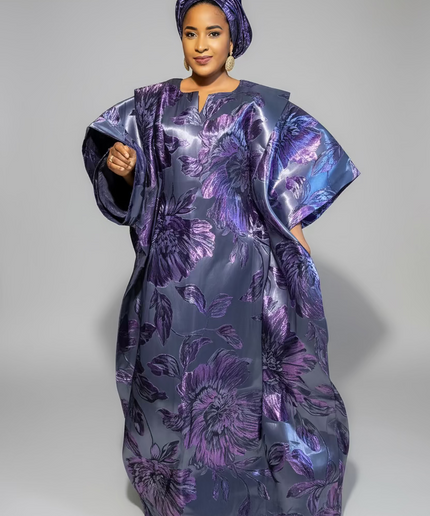 Sadiya crinoline brocade - Violet