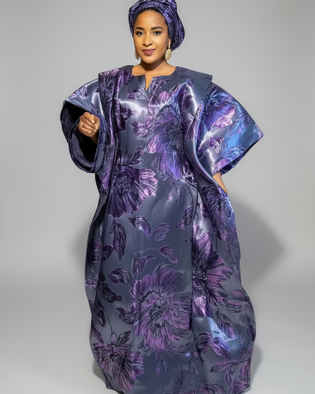 Sadiya crinoline brocade - Violet