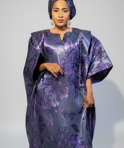 Sadiya crinoline brocade - Violet