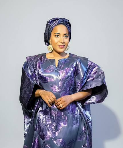 Sadiya crinoline brocade - Violet