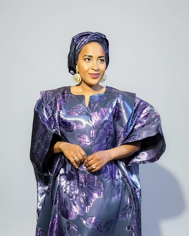 Sadiya crinoline brocade - Violet