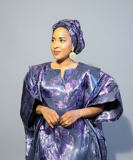 Sadiya crinoline brocade - Violet