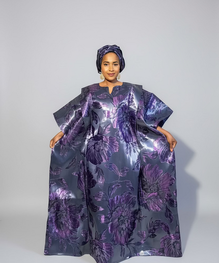 Sadiya crinoline brocade - Violet