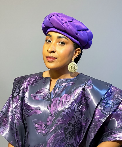 Turban torsadé - Violet