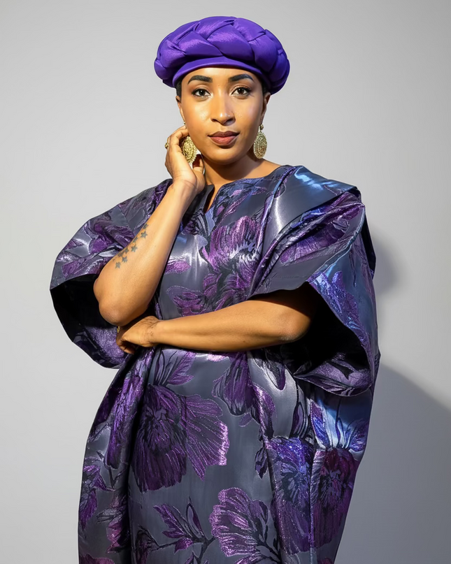 Turban torsadé - Violet