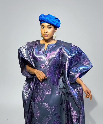 Turban torsadé - Bleu roi