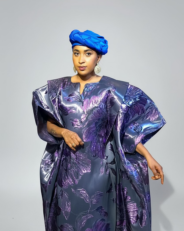 Turban torsadé - Bleu roi