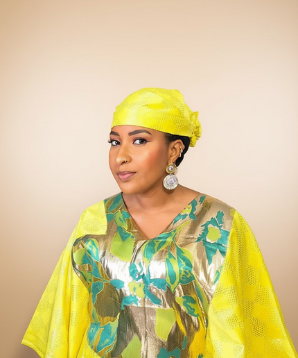 Boubou kaftan mopelola - Jaune