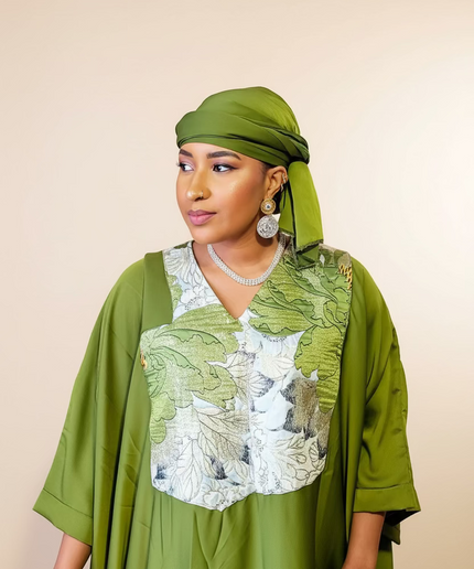 Boubou soraya v-neck - Vert