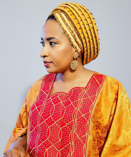 Turban perlé - Gold