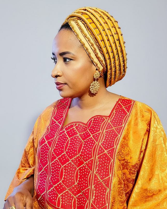 Turban perlé - Gold