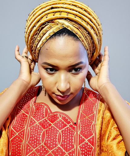 Turban perlé - Gold